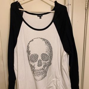 Long Sleeve Sweater with Skull by Torrid